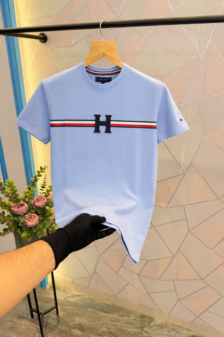Tommy Hilfige-r Premium Quality Round Neck T-Shirt Store Article (N-Blue) image 2